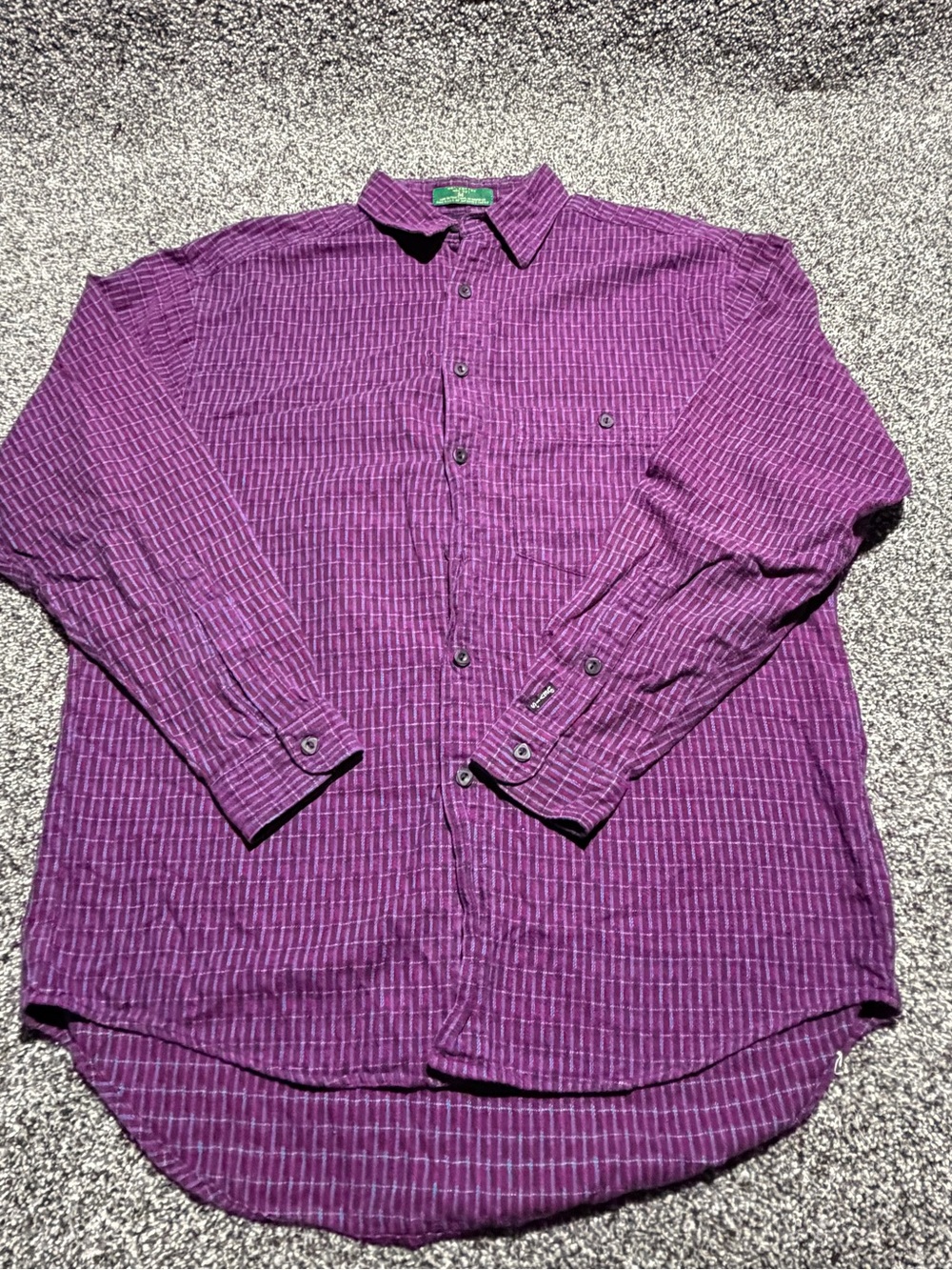 Levi's Purple Striped Casual Button-Down Shirt Flannel style